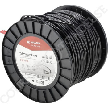 Le modèle de Fil de coupe de débroussailleuse diamètre 4mm 122m Torsion ovale noir Endura - NL40122ERKR