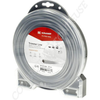Le modèle de Fil de coupe de débroussailleuse diamètre 4mm 23m carré Titanium Power gris - NL4023TSKR