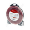 Fil de coupe de débroussailleuse diamètre 4mm 25m carré rouge
