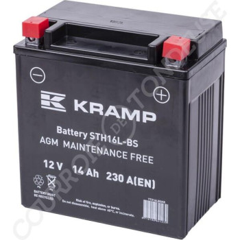Le modèle de Batterie de tondeuse 12V 14Ah 230A - YTX16LBSKR