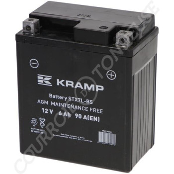 Le modèle de Batterie de tondeuse 12V 6Ah 90A fermée - YTX7LBSKR