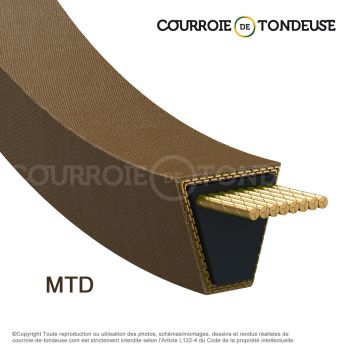 Le modèle de Couroie MTD spécifique MTD75404107 - MTD75404107