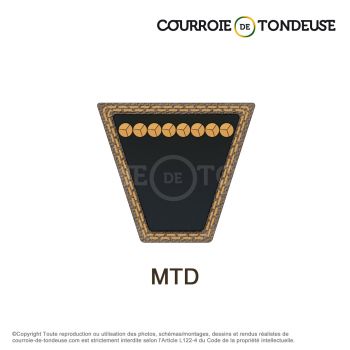 Le modèle de Couroie MTD spécifique MTD75404107 - MTD75404107