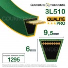 Courroie renforcée kevlar pour tondeuse 3L510 qualité pro