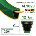 Courroie renforcée kevlar pour tondeuse 4L1020 qualité pro