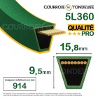 Courroie renforcée kevlar pour tondeuse 5L360 qualité pro