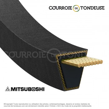 Le modèle de Courroie MITSUBISHI 0852-1000-037 - LB37