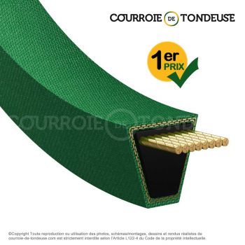 Le modèle de Courroie renforcée kevlar pour tondeuse 4L830,7 - 4L830,7