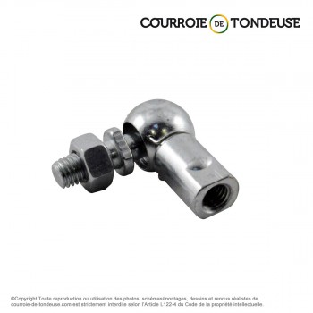 Le modèle de Embout à rotule angulaire type ref DIN AS19-DX1,5 - AS19-DX1,5