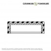 Le modèle de Taquet de fermeture 25 x 7 nitrile - VK25X7-NBR