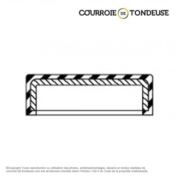 Le modèle de Taquet de fermeture 30 x 6 nitrile - VK30X6-NBR