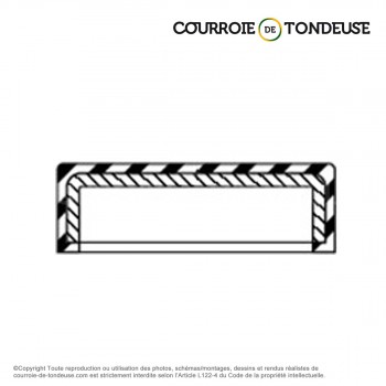 Le modèle de Taquet de fermeture 50 x 7 nitrile - VK50X7-NBR